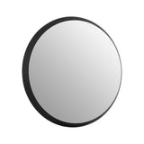 Athena Round Medium Black Wall Mirror