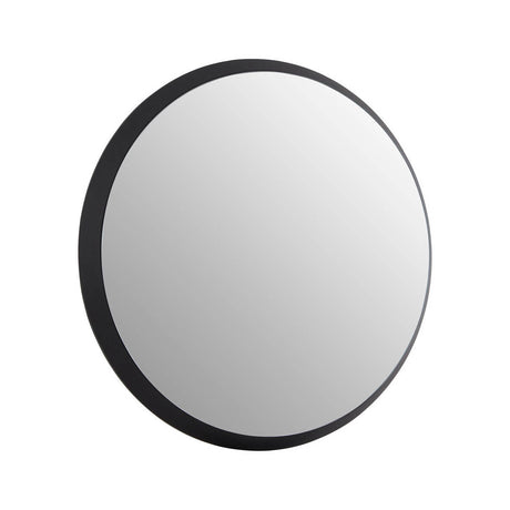 Athena Round Medium Black Wall Mirror