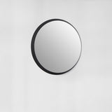 Athena Round Large Black Wall Mirror