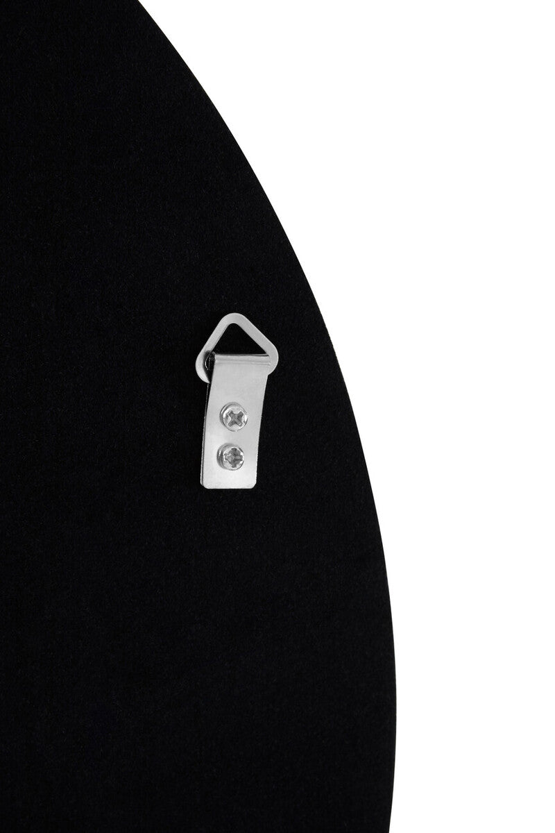 Athena Round Large Black Wall Mirror