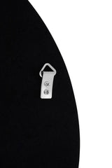 Athena Round Large Black Wall Mirror