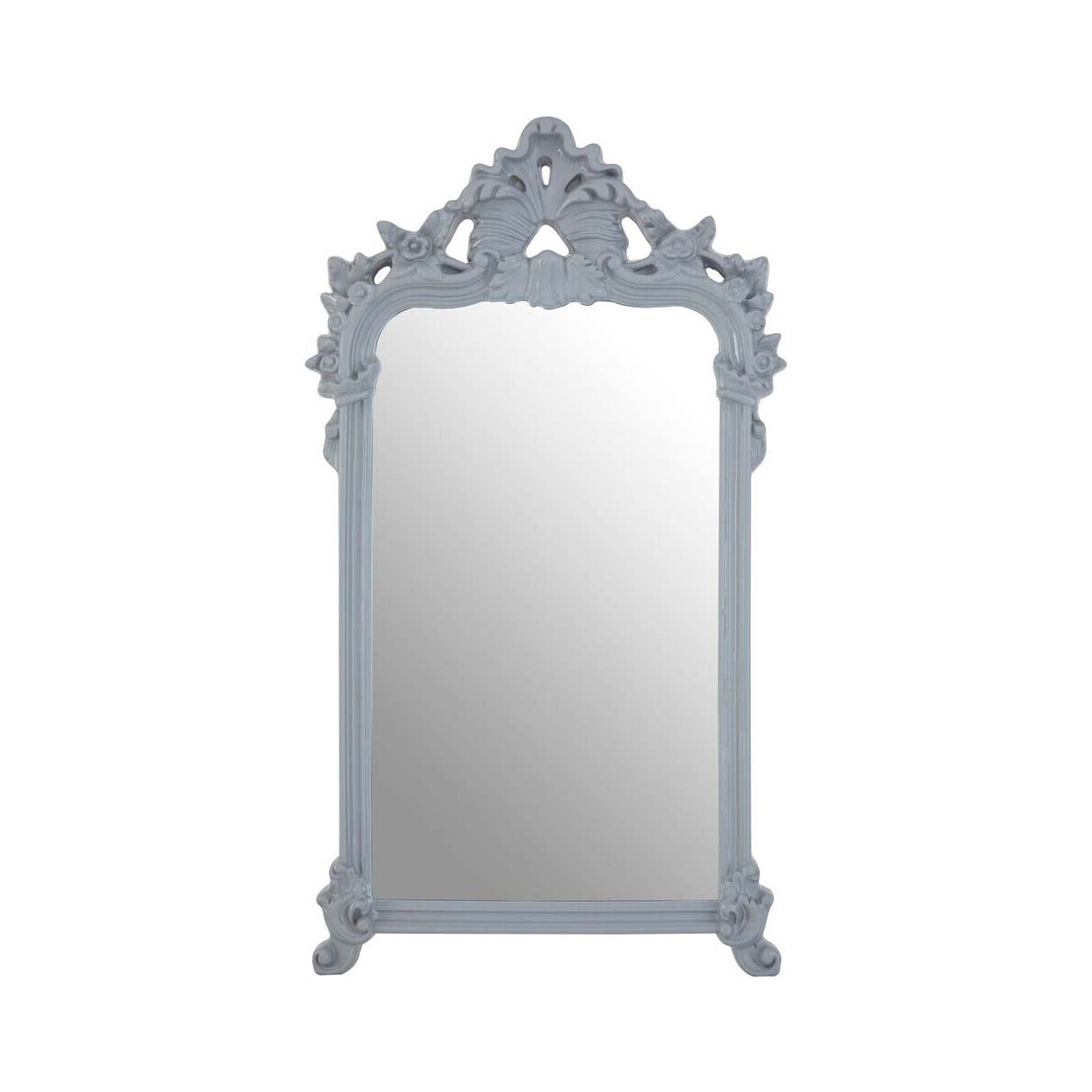 Gabrieli Grey Wall Mirror With Decorative Crest