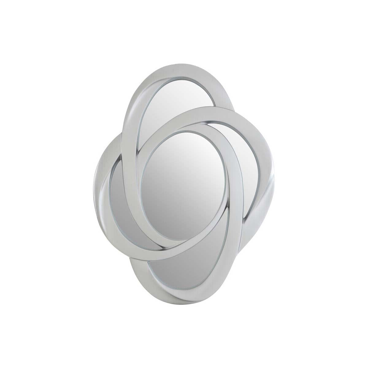 Opus Silver Finish Elliptical Design Wall Mirror