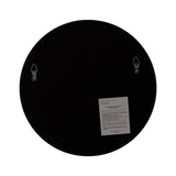 Athena Small Round Wall Mirror With Silver Frame