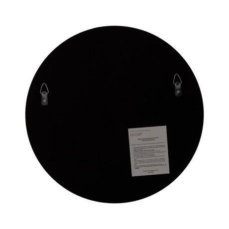 Athena Small Round Wall Mirror With Silver Frame