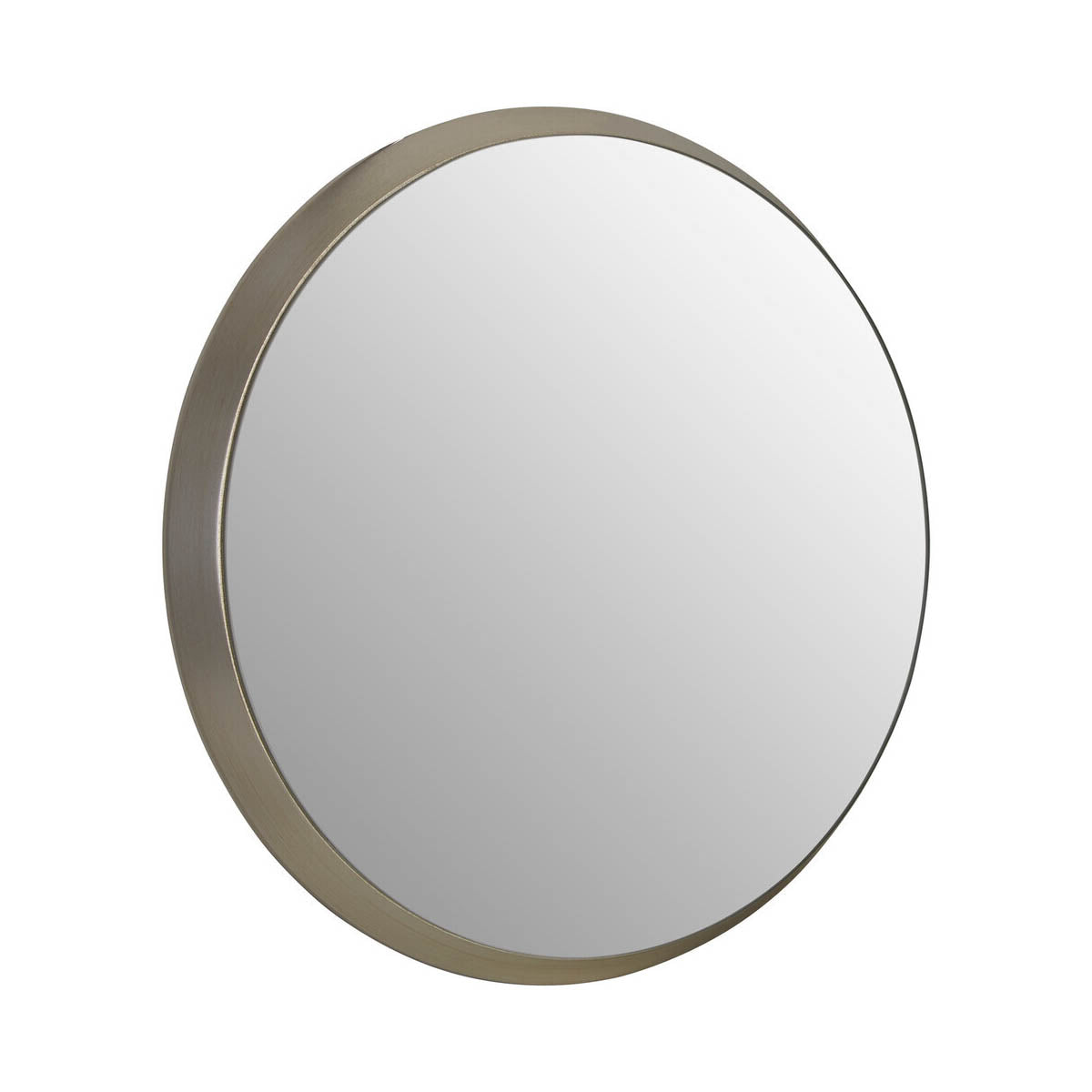 Athena Medium Round Silver Wall Mirror