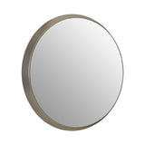 Athena Medium Round Silver Wall Mirror
