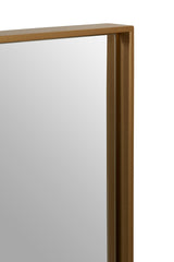 Ando Large Square Gold Finish Wall Mirror