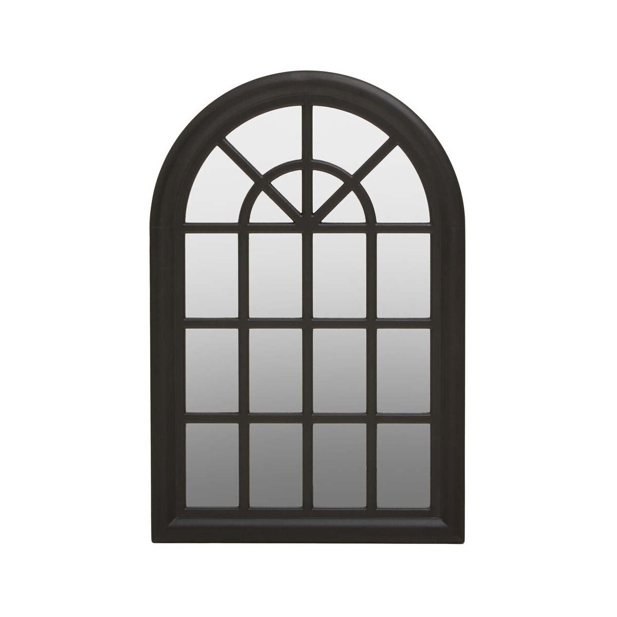 Shayla Matte Black Wall Mirror