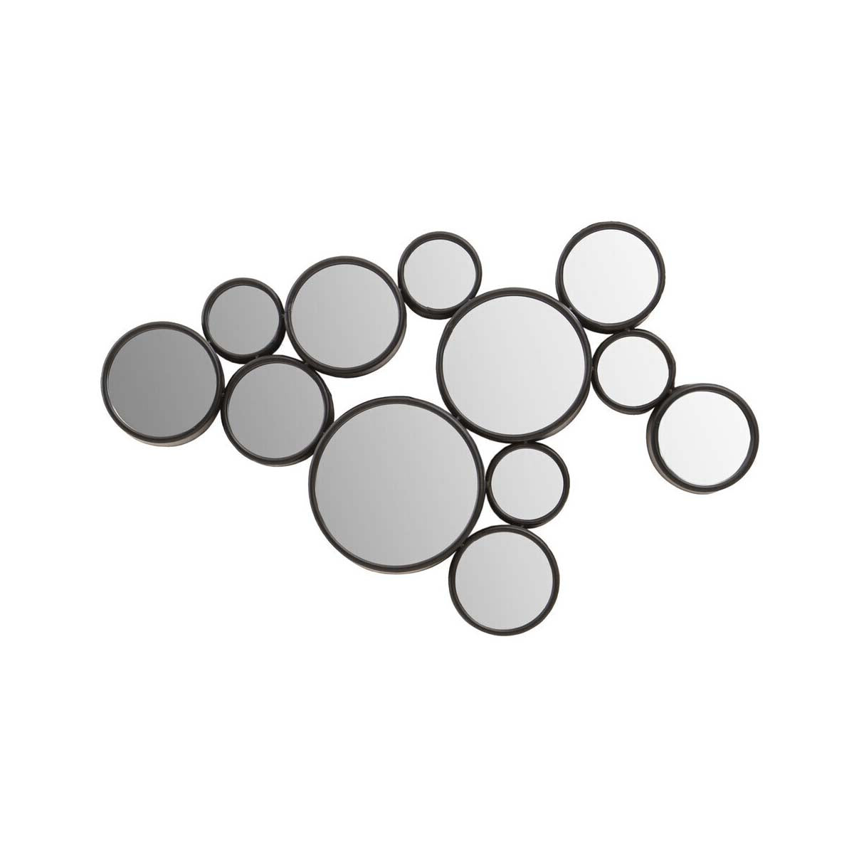 Persephone Black Multi Circles Wall Mirror