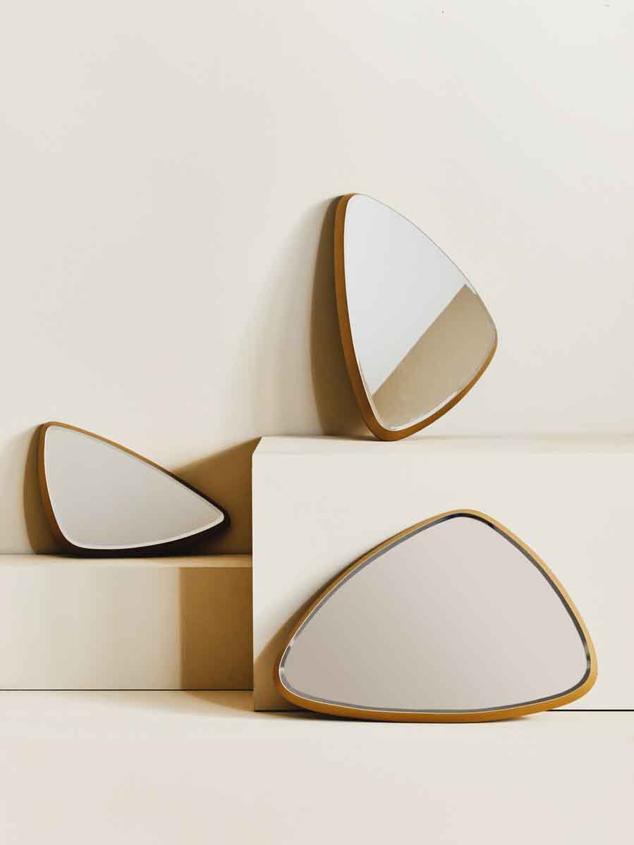 Torino Large Triangular Wall Mirror