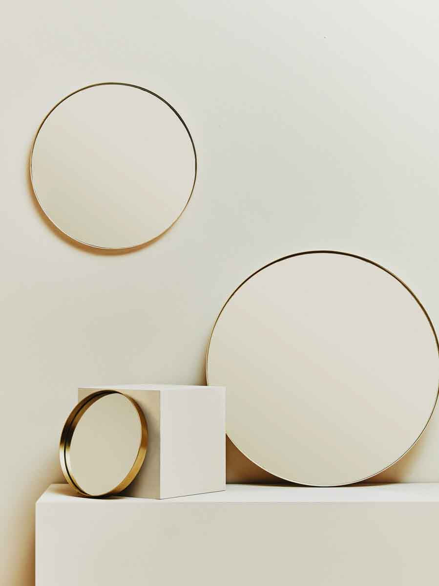 Cindy Large Gold Finish Wall Mirror