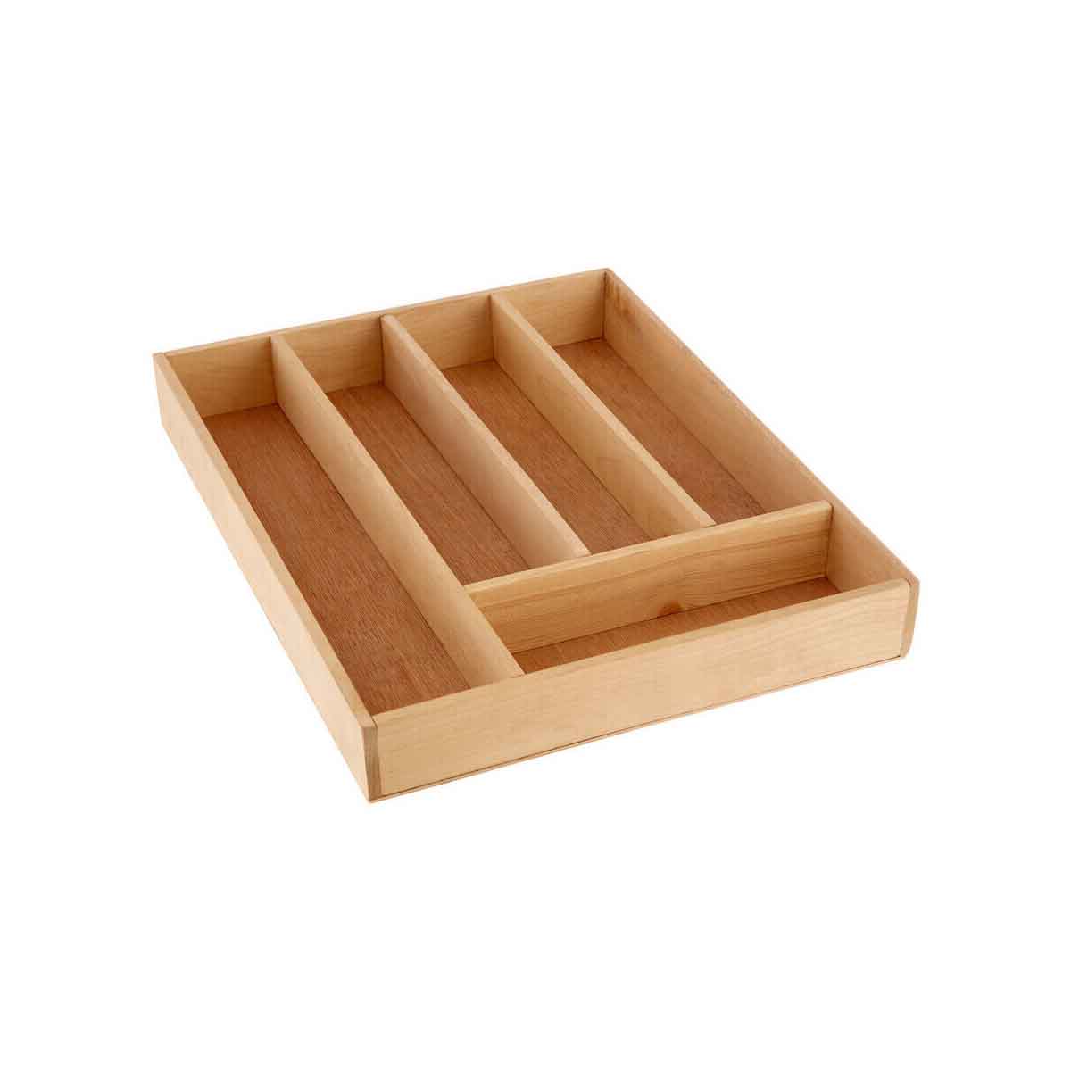 Birchwood 5 Compartment Cutlery Tray