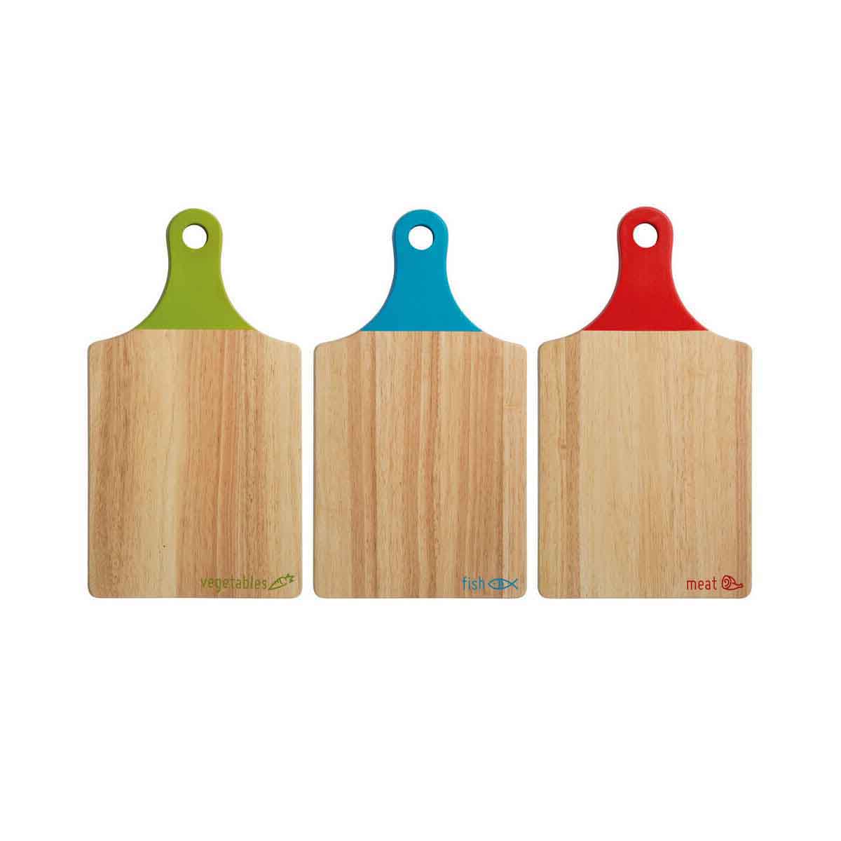 Dahra Set of Three Icon Paddle Chopping and Serving Boards