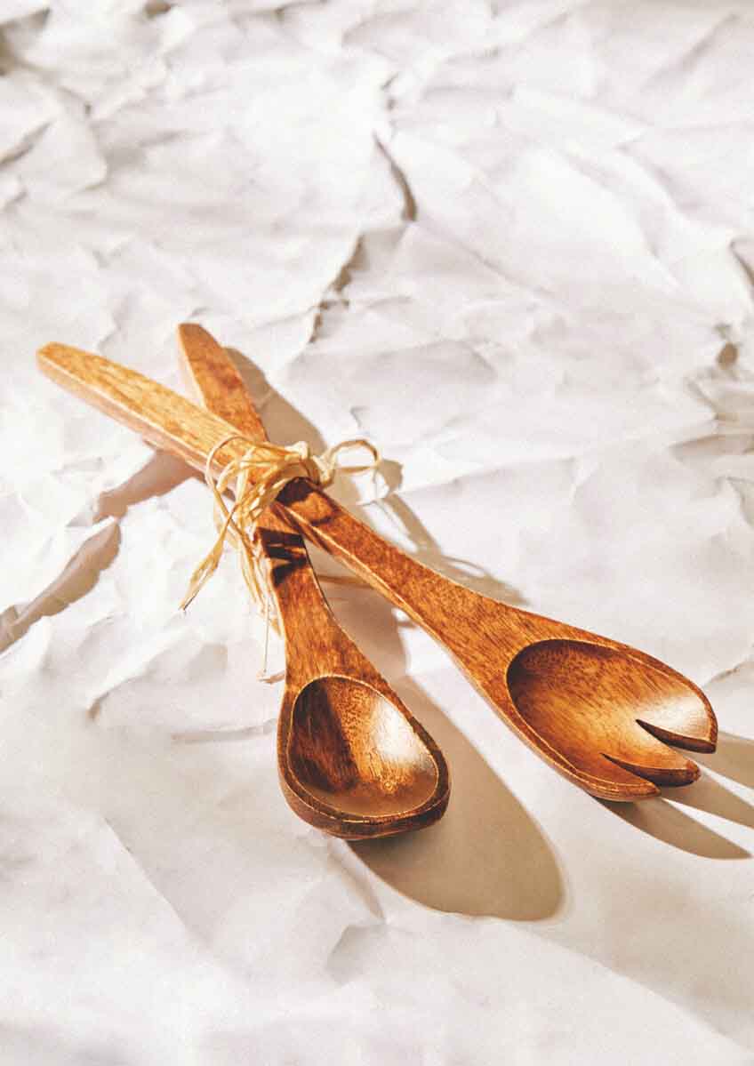 Kora Acacia Large Salad Servers