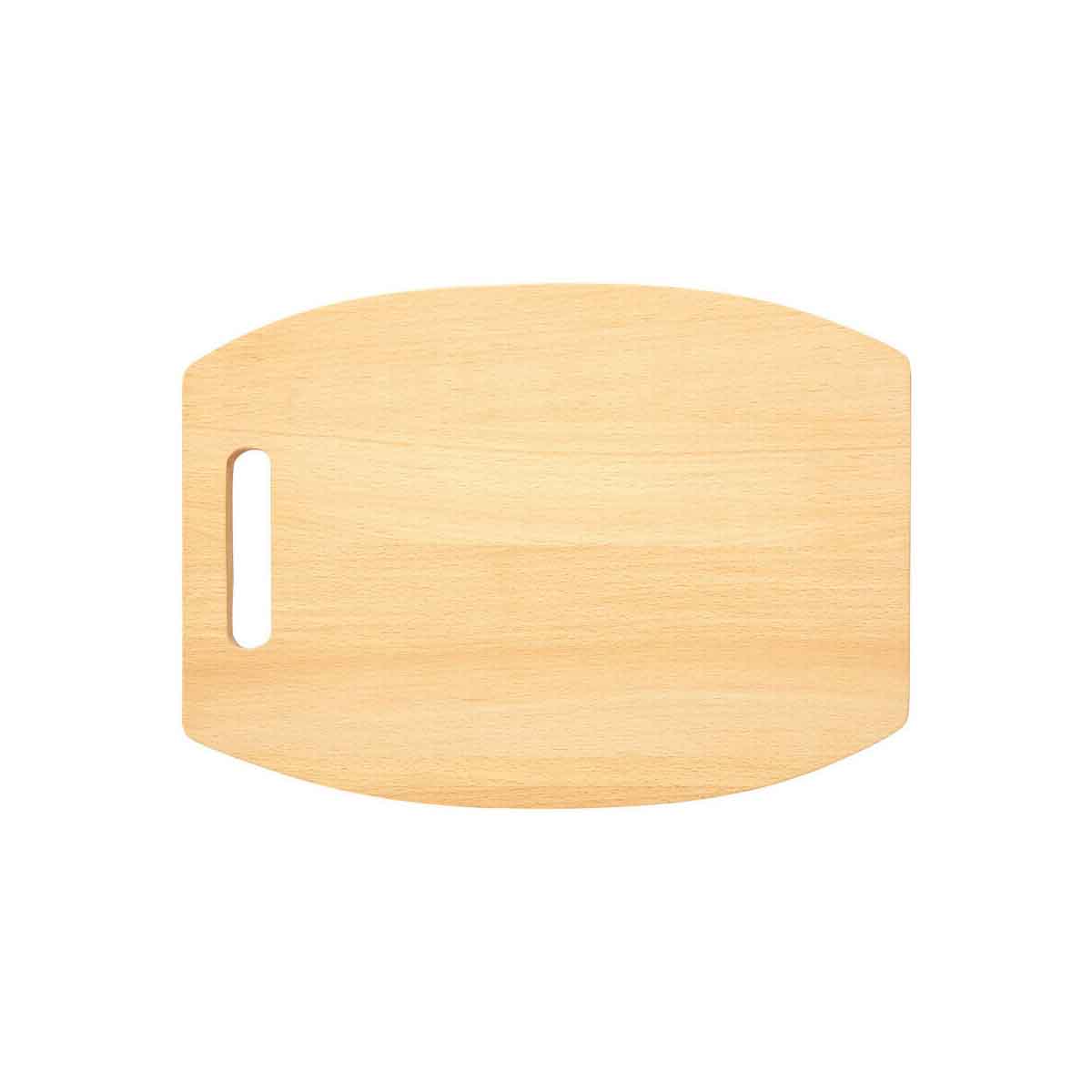 Curved Rectangular Beech Wood Chopping and Serving Board