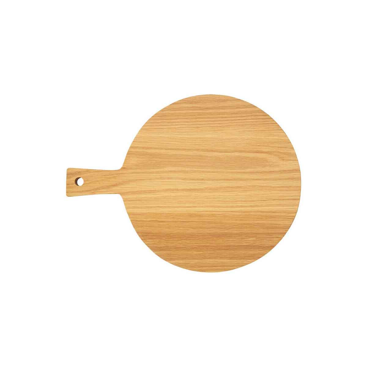 Lyna Round Oak Wood Paddle Chopping and Serving Board