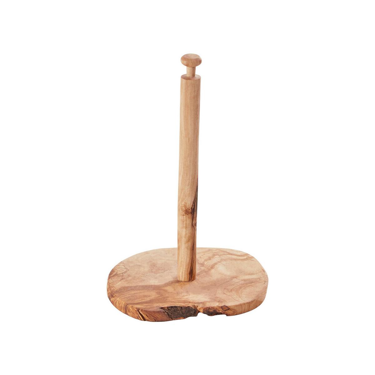 Kora Olive Wood Kitchen Roll Holder