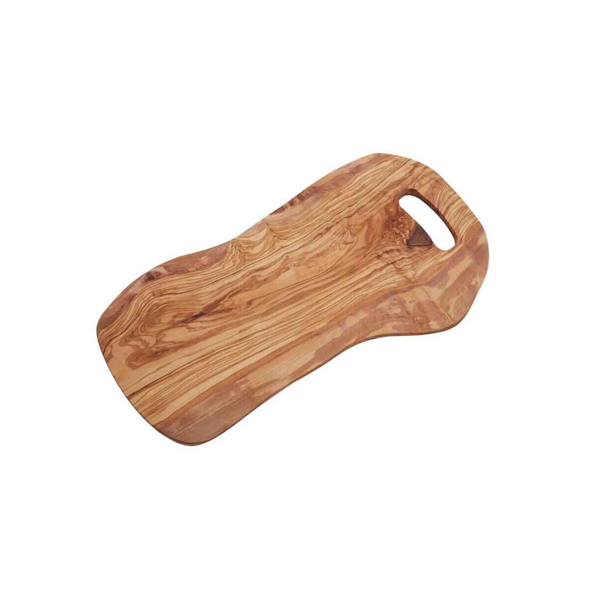 Kora Serving Board With Handle in Olive Wood