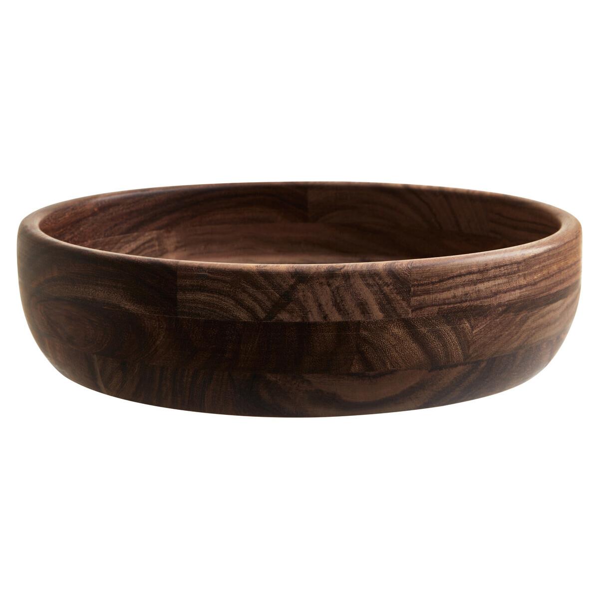 Rosi Small Sheesham Wood Shallow Salad Bowl