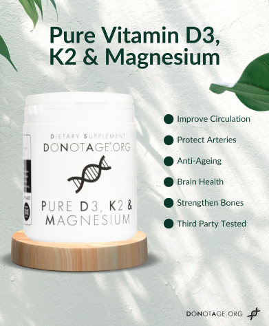 Pure Vitamin D3, K2 &amp; Magnesium by Donotage