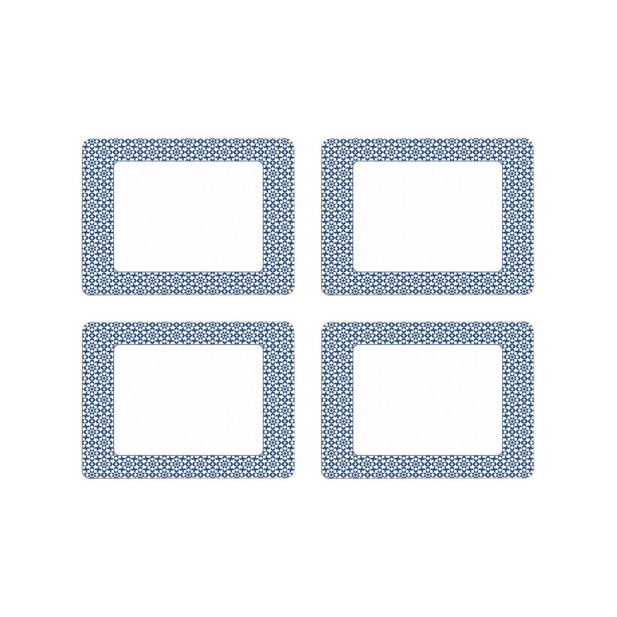 Casablanca Set Of Four Blue Placemats