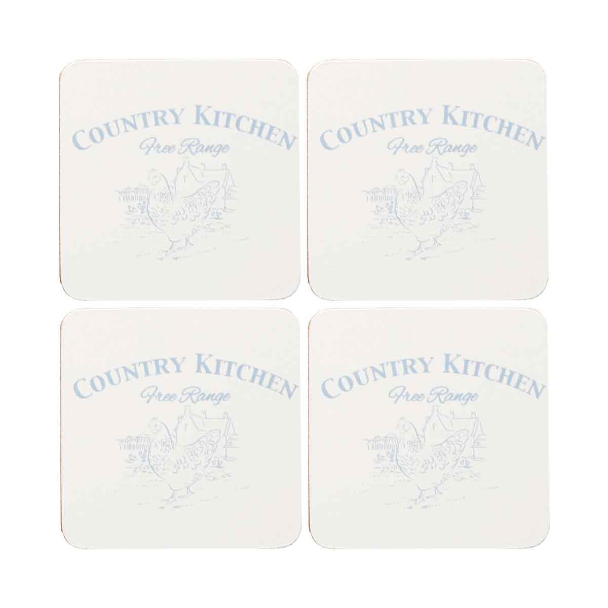 Country Kitchen Set Of Four Cork Placemats
