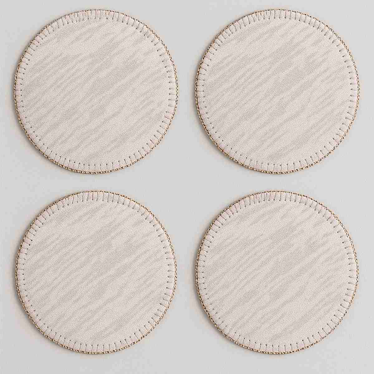 Knightsbridge Set Of 4 Round Coasters