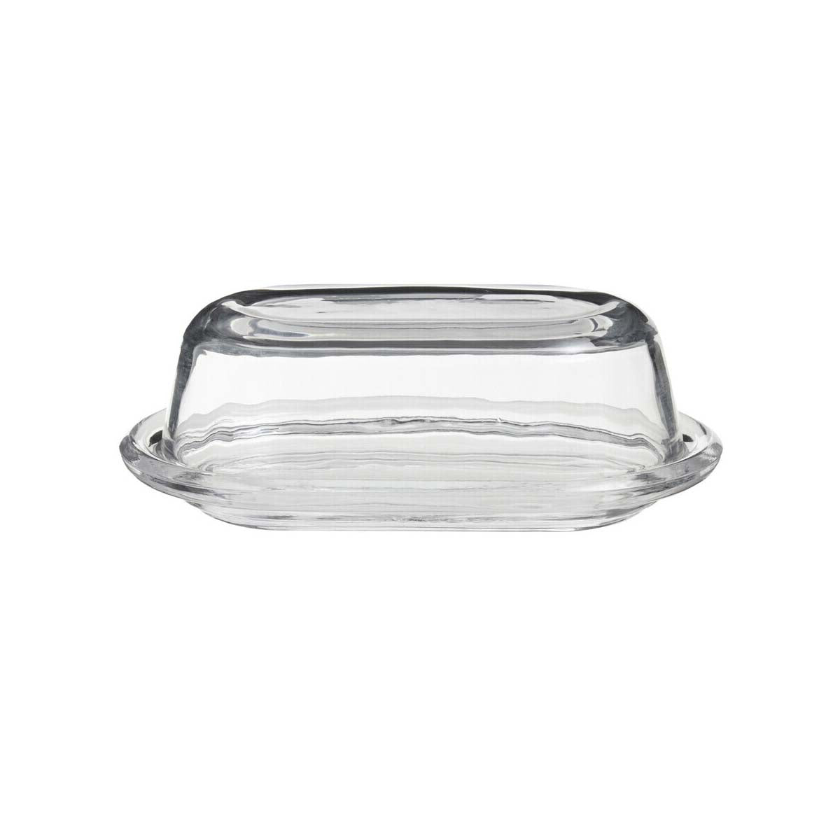 Olivia Clear Glass Butter Dish