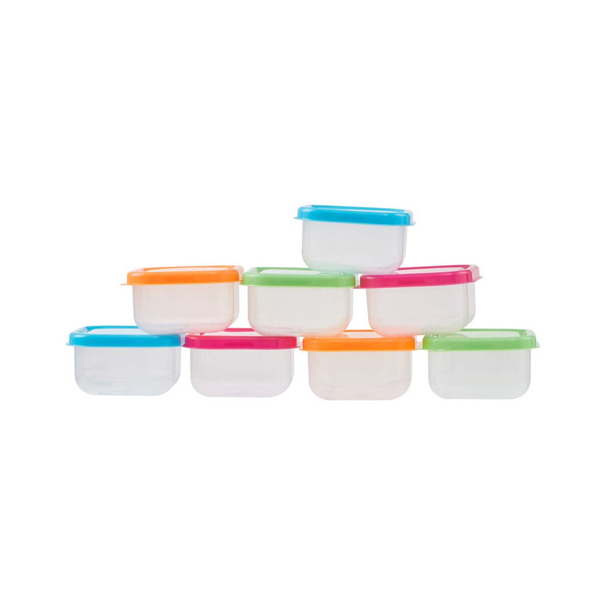 Set of 8 Mini Storage Plastic Containers