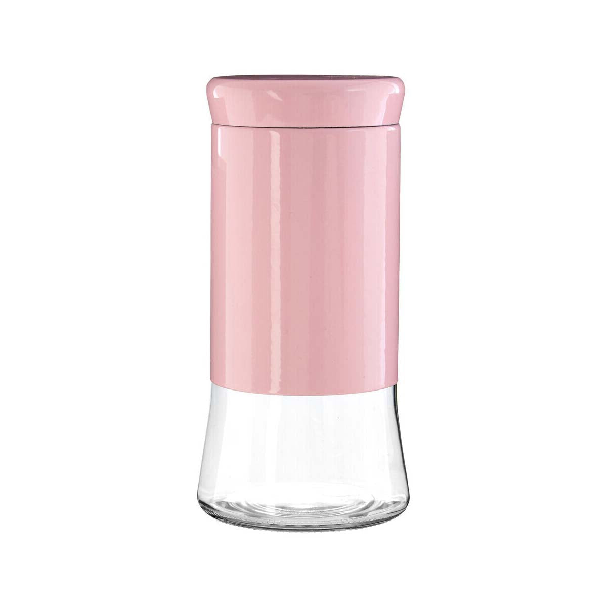 Pink Steel Wrap Glass Storage Jar - 1500ml