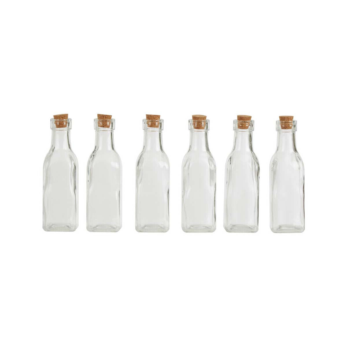 Tromso 6 Pieces Small Glass Bottles