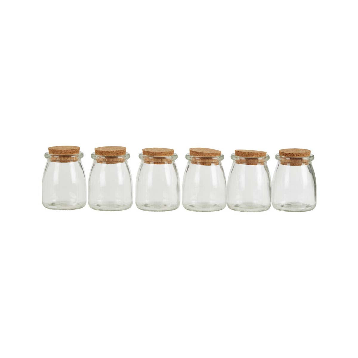 Tromso Set of 6 Round Glass Jars