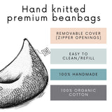 Knitted Bean Bag KIDS | DARK GREY