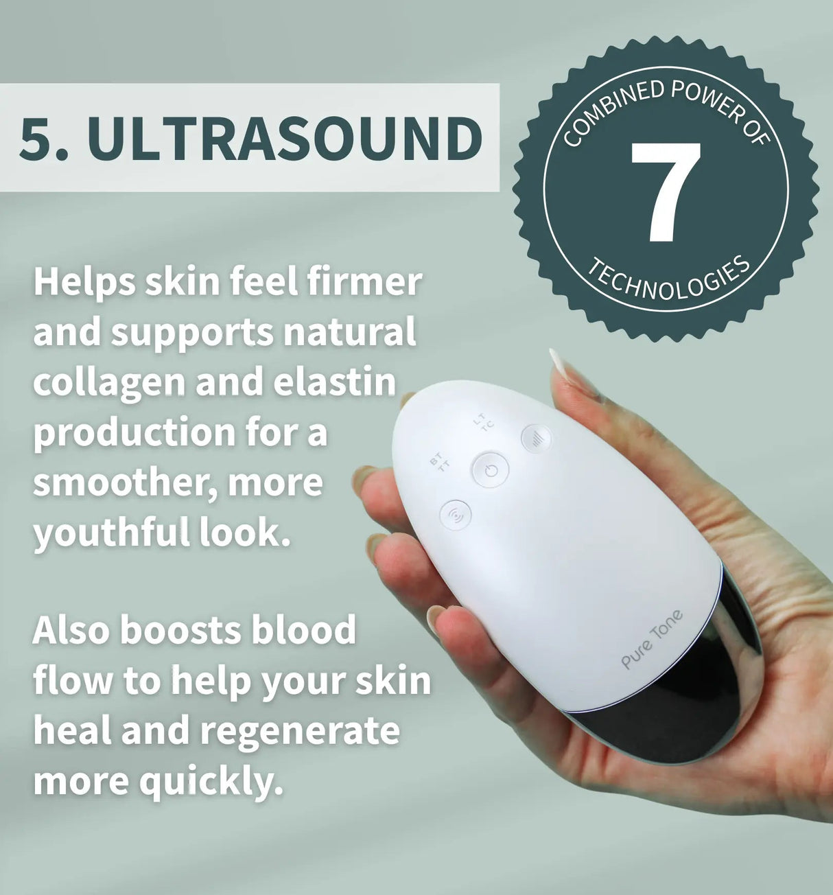 Radiance Pod Deluxe Set. Skin Lifting & Tightening Tool Plus Face-Up Gliding Gel