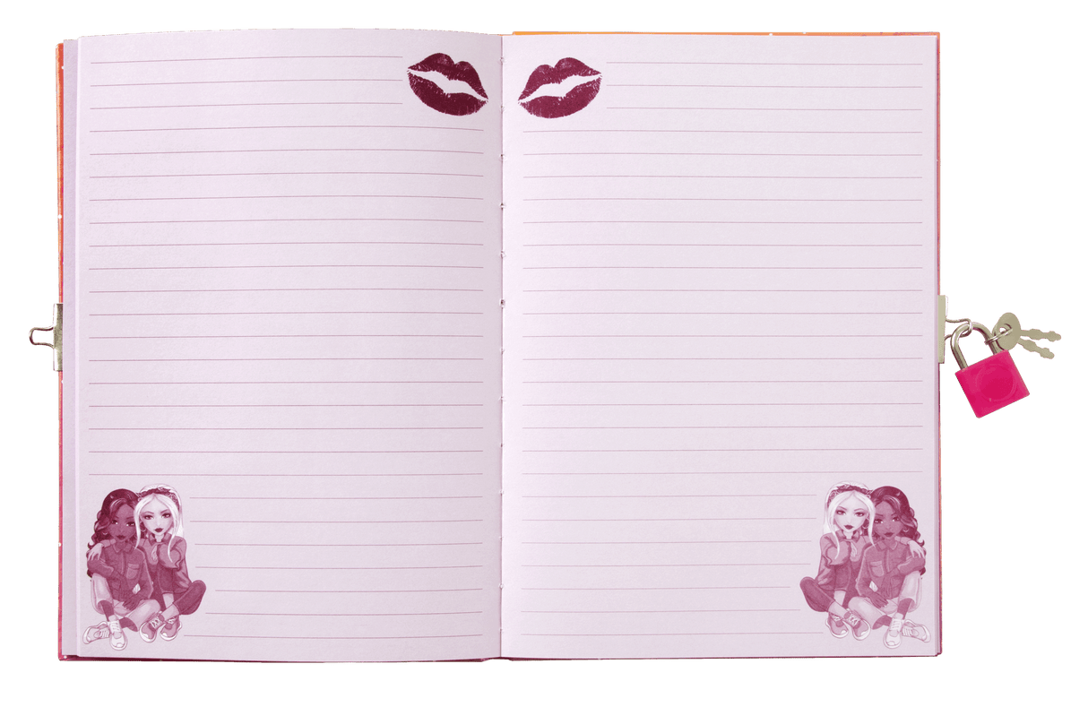Besties A5 Diary 60 Sheets With Key & Lock