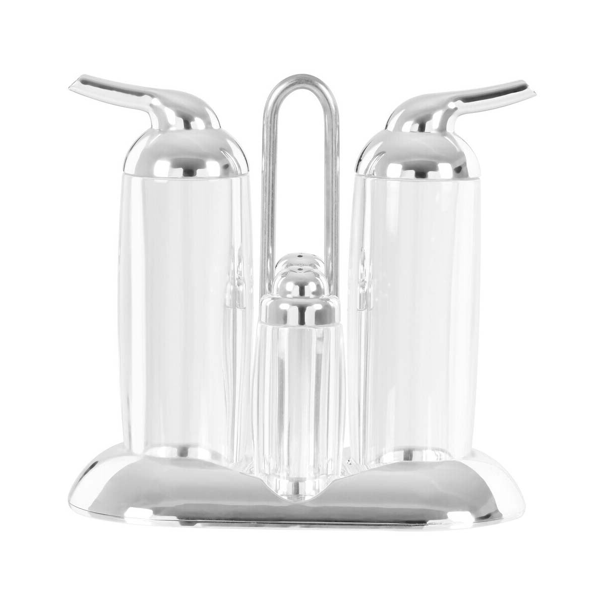 Gozo Silver 4 Piece Condiment Set