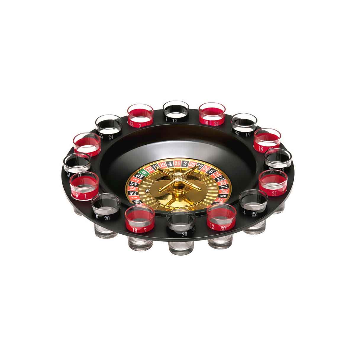 Roulette 16 Shot Glasses Drinking Game
