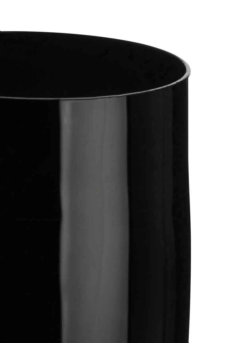 Set Of Four Hi Ball Black Glasses