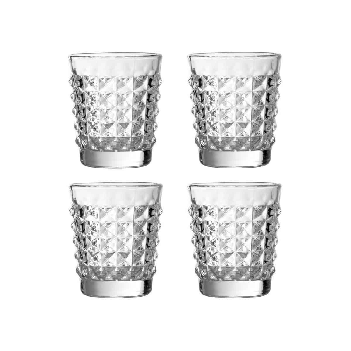 Set Of Four Pyramid Tumblers