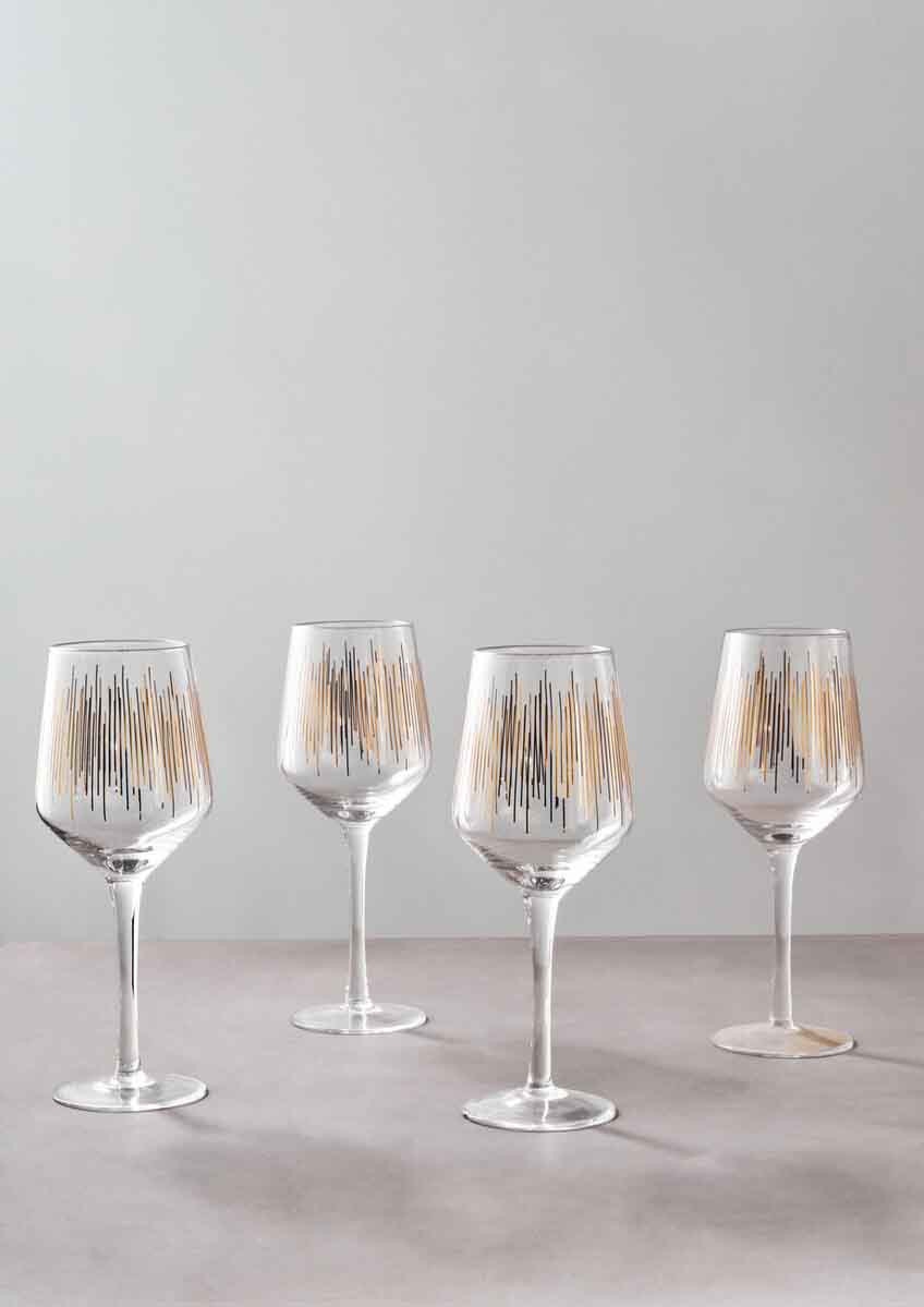 Jazz Wine Glasses Set of 4