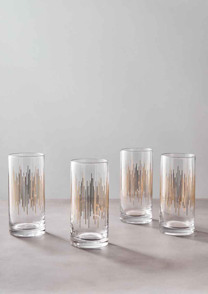 Jazz Highball Glasses Set of 4