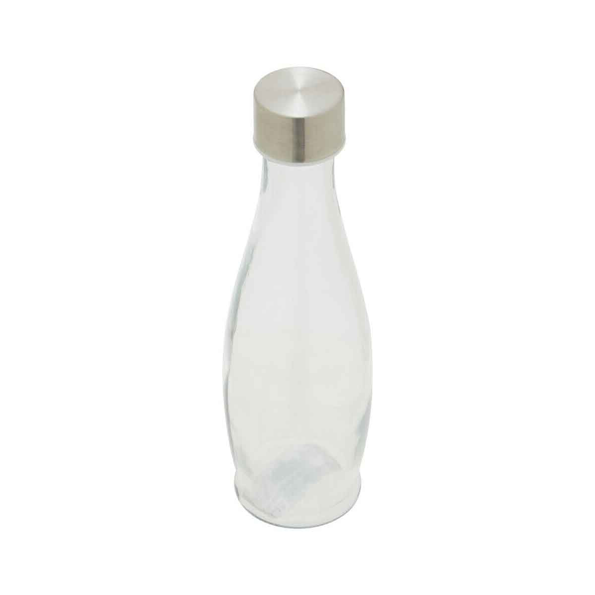 Dayla Clear Glass 550ml Bottle With Metal Lid