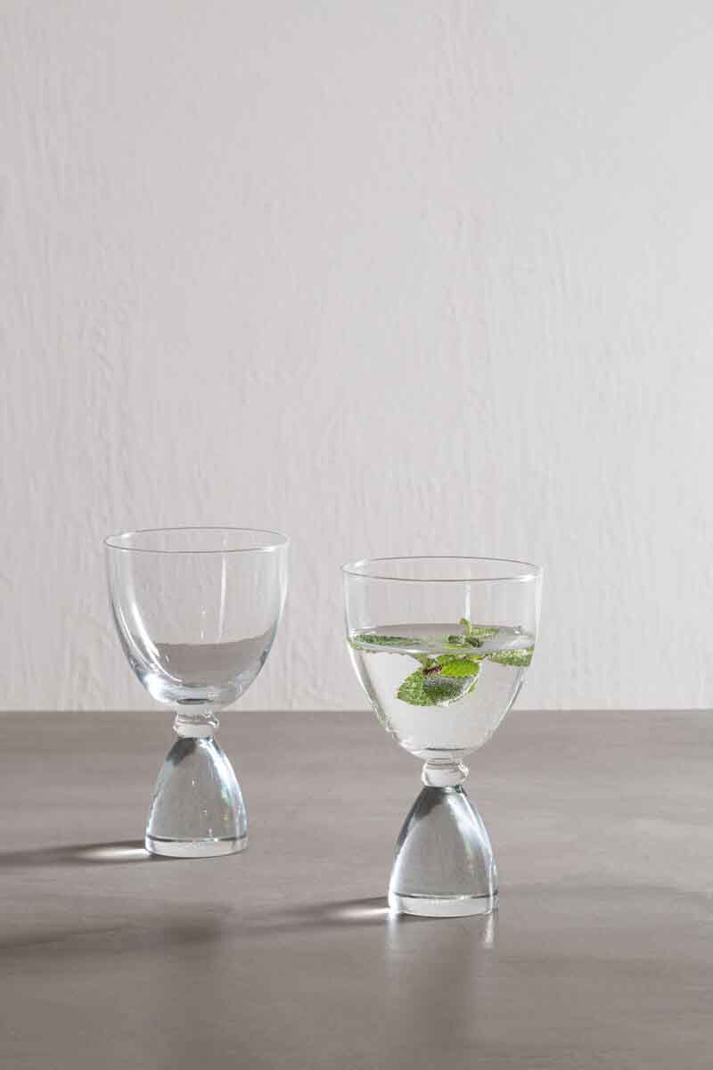 Mila Set Of 2 Clear Cocktail Glasses