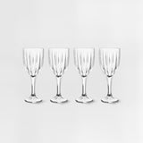 Beaufort Set of 4 Crystal  Wine Glasses