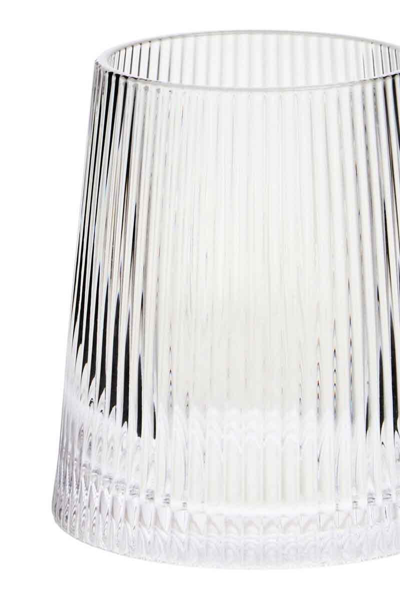 Eldon Set of Four Ribbed Glass Tumblers