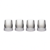 Eldon Set of 4 Ribbed Glass Tumblers