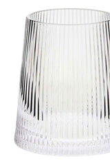 Eldon Set of 4 Ribbed Glass Tumblers