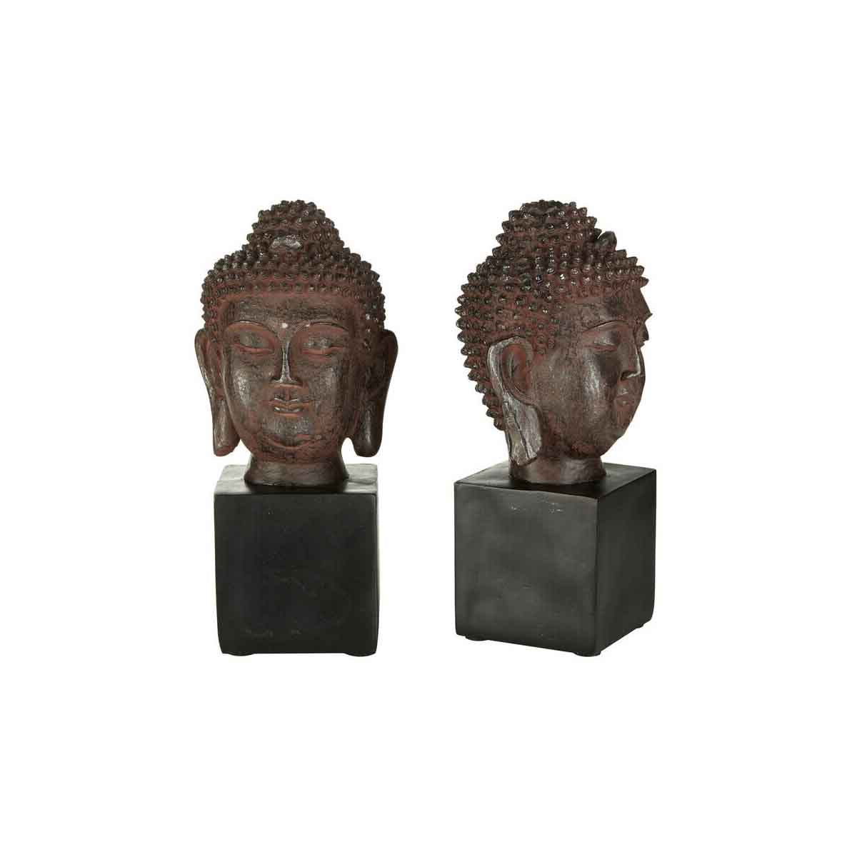 Piper Set of Buddha Head Bookends