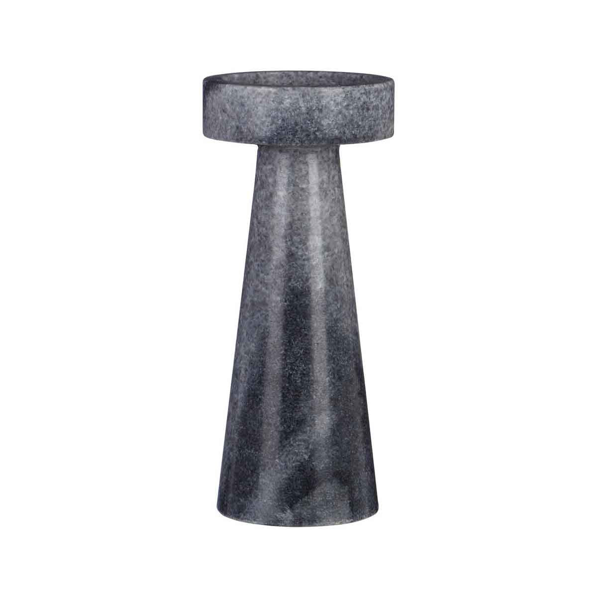 Kira Small Grey Marble Candle Holder